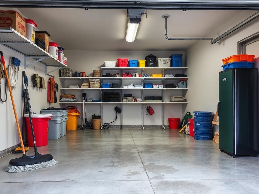 Garage spider & rodent clean-up - after